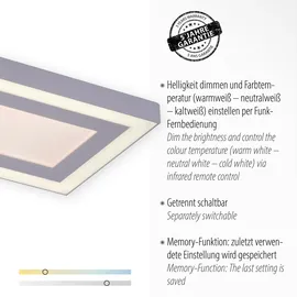 just light. LED Deckenleuchte 100 cm weiß