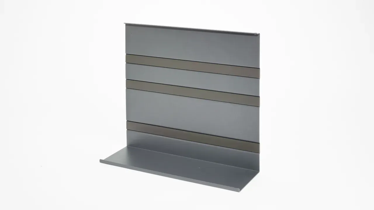 Naber 8045018 Linero MosaiQ Universalablage 3, Relingsystem graphitschwarz Li...