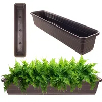 Kadax Blumenkasten, Balkontopf aus Kunststoff, witterungsbeständiger Pflanzkasten, Blumentopf, Gelän