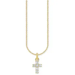 Thomas Sabo KE2226-414-14-L45V Damen-Halskette mit Kreuz-Anhänger vergoldet