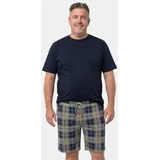 Men Plus by Happy Size Pyjama kurz Blau 5XL