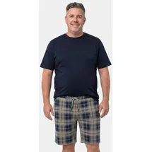 Men Plus by Happy Size Pyjama kurz Blau 5XL