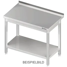 Stalgast Arbeitstisch mit Grundboden, 900x700x850 mm, ohne Aufkantung, verschweißt