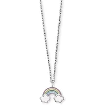 Engelsrufer Herzengel Anhänger mit Kette HEN-RAINBOW - Silber