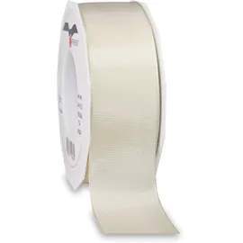 Präsent Geschenkband glänzend creme 40 mm x 25 m