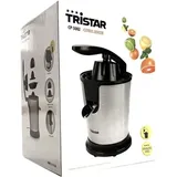 Tristar - Elektrische Zitruspresse Edelstahl, Druckhebel & 2 Presskegel, 85 Watt