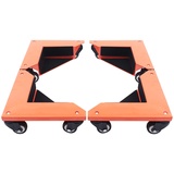 LANNADD 4 Stück Möbelrollen Schwerlast, Möbel Transportroller Set Mover Schreibtischschrank Ecke Dolly, Möbel Dollies Roller Transportrollen Geeignet für Rechteckige Objekte Unterschiedlicher Größe