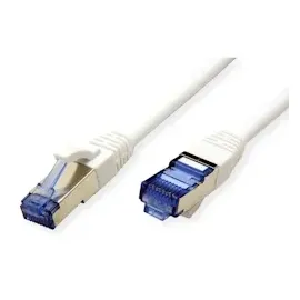 Value Patchkabel Cat.6A (Class EA) S/FTP (PiMF), LSOH, weiß 0,5 m