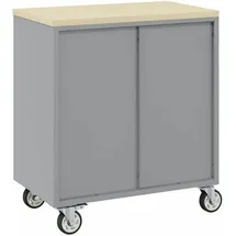 vidaXL Werkbank + Arbeitsbock, Roland with 2 drawers 75 cm Stahl