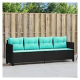 vidaXL Sonnenliege 200 x 70 x 30 cm Schwarz