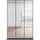 Rauch Drehtürenschrank »Reflect«, mit Spiegelfront, inkl. praktischer Inneneinteilung und Stoffboxen-Set Grau