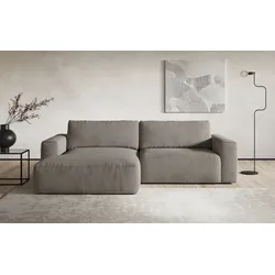 Ecksofa COTTA "Lasso L-Form, XL-Sofa", grau, B:288cm, 100% Polyester, Sofas