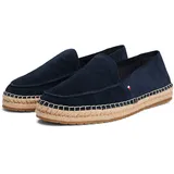 Tommy Hilfiger Herren, Espadrilles FLEX Loafer mit Logo, blau (Desert Sky), 43 - 43 EU