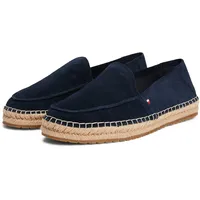 Tommy Hilfiger Herren, Espadrilles FLEX Loafer mit Logo, blau (Desert Sky), 43 - 43 EU