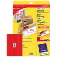 Avery Zweckform Avery L7991R-25 Bedruckbare Warnhinweisetiketten (robust, 8 Stück