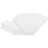 QUARKZMAN 100 Stück 4 Kegel Kaffeefilter Größe 103 Einweg-Papier-Perkolator Kaffeefilter Natürliche ungebleichte Holzfaser geeignet für Kaffeefilter Tropfkaffeemaschine Weiß
