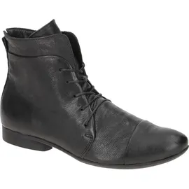 THINK! Damen Guad chromfrei gegerbte Leder gefütterte Stiefelette schwarz 42,5