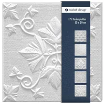 Marbet Design Deckenpaneel GRONO Weiß 18 St. 50 x 50 cm
