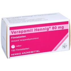 Verapamil Hennig 80 mg Filmtabletten 100 St