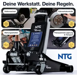 NTG Rangierwagenheber Stahl 85–485 mm schwarz