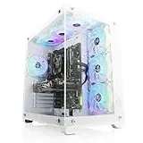 Gaming PC mit Windows 11 Pro | AMD Ryzen 7 8700F 8X 4.1 GHz | RTX 3050 | 4000 GB M.2 NVMe | 16 GB DDR5 RAM | WLAN | Computer für Zocker, Gamer Desktop Rechner zum Spielen | A14827