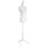 Tectake tectake® Schneiderpuppe, Torso, aus Schaumstoff, höhenverstellbar, 133 - 168 cm