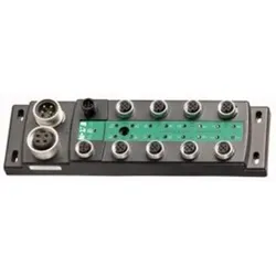 Eaton 183273 SWD Block-Modul Ein-/Ausgabemodul IP69K, 24 V DC, 8 Eingänge mit Versorgung, 8 Ausgänge mit separater Versorgung, 8 E/A-Buchsen M12