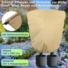 ideoon garden Pflanzenabdeckung XXL 240 x 200 cm
