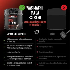 GEN GERMAN ELITE NUTRITION Maca Kapseln Extreme 30.000 mg 365 Stück