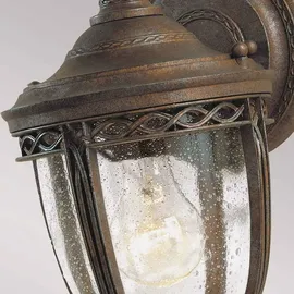 Elstead Lighting Außenwandleuchte Aluminium, Glas, Metall, Stahl H:32,0 cm E27 IP44 bronze
