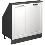 Vicco Kommode Rion 80 x 83,8 x 46 cm Weiß / Anthrazit