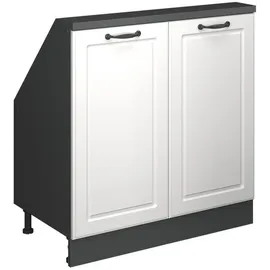 Vicco Kommode Rion 80 x 83,8 x 46 cm Weiß / Anthrazit