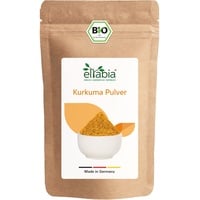 Bio Kurkuma Pulver 200g | Curcuma gemahlen in Rohkostqualität | Premium Kurkumapulver ideal für Goldene Milch | Reich an Kurkumin | 100% rein ohne Zusätze