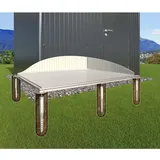Biohort SmartBase Plus-Fundament für Highline H3/Panorama P3/AvantGarde A6 0,00 m2 Silber