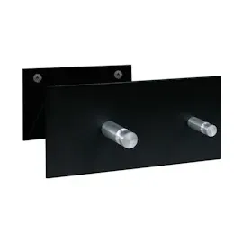 SZ METALL Wandgarderobe Design 12 100 x 9 x 5 cm Schwarz