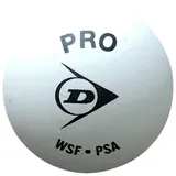 Dunlop Squash Pro Squashball, Weiß, 12er Box