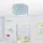Paco Home Deckenlampe Kinderzimmer Baby Lampenschirm Stoff Rund Sterne Kinderlampe E27