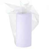 Tüll Rollen Stoff Weiß 30cm x 92m, EUBSWA Tüllband Tüll Rolle für Hochzeit Party Tutu Rock Bankett Kleidung Deko Handwerk DIY Puppenkleidung