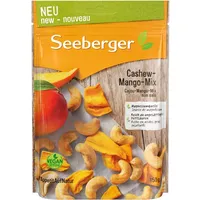 Seeberger Cashew-Mango-Mix/knackig-fruchtige Mischung aus Cashewkernen und Mangostücken, glutenfrei, vegan (1x150g)