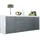 Vladon La Paz 200 x 72 x 35 cm Avola-Anthrazit / Weiß Hochglanz