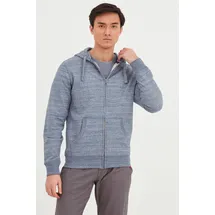 Blend Kapuzenpullover "BHVelno", Herren, Gr. XL, schwarz navy, Sweatware, 60% Baumwolle, 40% Polyester, unifarben, regular fit normal, ohne Ausschnitt, Pullover Kapuzenpullover, Stilvolle Kapuzensweatjacke mit Taschen