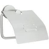 KLEINE WOLKE Toilettenpapierhalter mit Deckel Apollo Aluminium