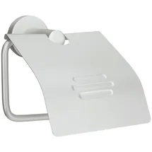 KLEINE WOLKE Toilettenpapierhalter mit Deckel Apollo Aluminium