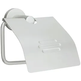 KLEINE WOLKE Toilettenpapierhalter mit Deckel Apollo Aluminium