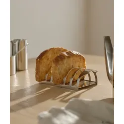 Arne Jacobsen Toasthalter aus Edelstahl