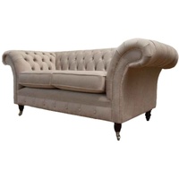 JVmoebel Chesterfield-Sofa, Sofa Chesterfield Couch Wohnzimmer Klassisch Design Sofas beige