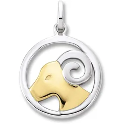 Sternzeichen-Anhänger ONE ELEMENT "Widder Sternzeichen Anhänger aus 925 Silber", silber, Schmuckanhänger, Damen, Widder, Silber 925 (Sterlingsilber), Damen Silber Schmuck Widder