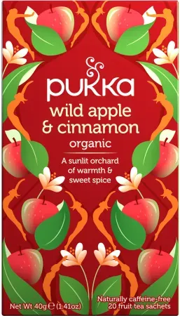 Pukka Herbs Bio-Früchtetee Wildapfel Und Zimt 20 Teebeutel