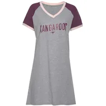 KangaROOS Bigshirt Pyjama-Shirt Grau 36/38
