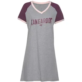 KangaROOS Bigshirt Pyjama-Shirt Grau 36/38